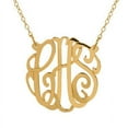 thumbnail image 2 of Personalized Script Monogram Necklace, 2 of 2