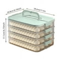 thumbnail image 2 of Dumpling Cookie Container 4 Layer Freezer Food Storage Transparent Stackable Sealed Kitchen Organizer - Airtight, 2 of 5