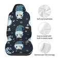 thumbnail image 5 of Vsdgher Gnome and Snowflakes Automotive Seat Covers for Cars Trucks and SUVs – Car Seat Covers for Truck Seat Protectors Set of 2, 5 of 7