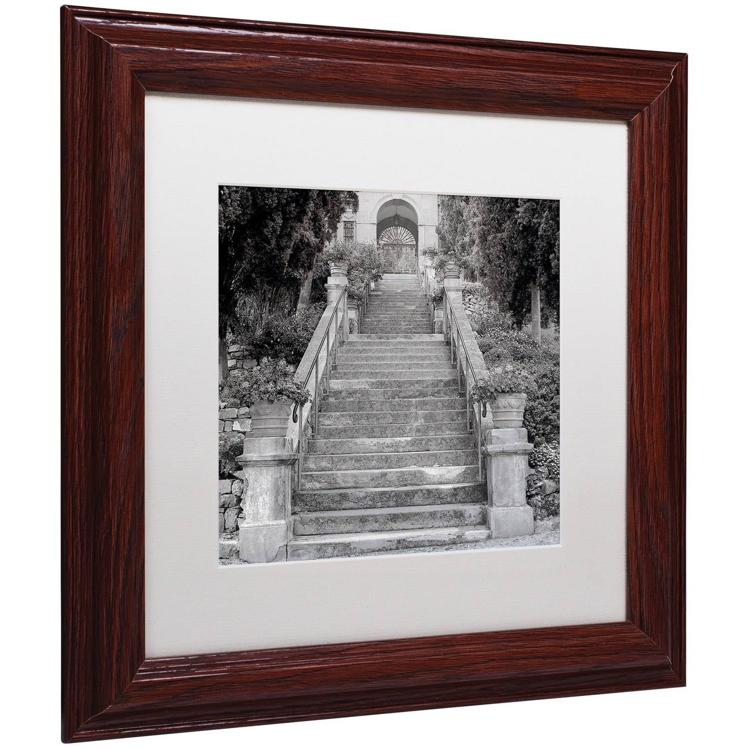 Trademark Fine Art "Liguria II" Canvas Art by Alan Blaustein, White Matte, Wood Frame