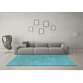 thumbnail image 3 of Ahgly Company Indoor Rectangle Oriental Light Blue Industrial Area Rugs, 2' x 5', 3 of 4