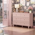 thumbnail image 2 of 6-Drawer Scalloped Dresser - Pink Cloud-Inspired Storage Cabinet for Bedroom, 2 of 9