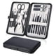 thumbnail image 1 of Manicure Set, Pedicure Kit 18 Pieces, Nail Care Nail Clippers Set Stainless Steel Care Tools For Travel (Black), 1 of 4