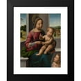 thumbnail image 2 of Fra Bartolomeo 19x24 Black Modern Framed Museum Art Print Titled - Madonna and Child with the Young Saint John the Baptist (ca. 1497), 2 of 5