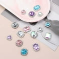thumbnail image 4 of DIY wedding Decor Clothing Garment Decorative Love Heart Round Sparkling Crystal Sewing Button Scrapbooking Acrylic Rhinestone PURPLE LOVE HEART, 4 of 8