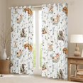 thumbnail image 2 of Fox 30%-50% Blackout Curtains Woodland Animals Bear Elk Deer Curtains,Botanical Jungle Leaf Curtains & Drapes Tree Branch Plant Leaves Curtains,Cute Wild Animal Room Decor, 2 of 6