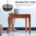 TUIBELY 60 Pcs Furniture Felt Pad Round Heavy Duty Nailon AntiSliding