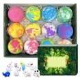thumbnail image 2 of Bath Bombs with Toys Inside, 12 pcs Kids Bath Bombs Gift Set, Easter Gifts for Kids, Easter Basket Stuffers, Easter Egg Bath Bombs, Bubbles for Kids, Bath Toys for Kids 12pcs V#0561, 2 of 9