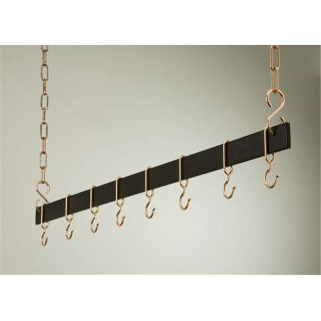 Porte-barres/cuivre Suspendus de 48 Pouces Noir
