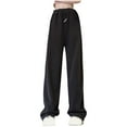 thumbnail image 2 of Annhoo Wide Leg Pants Woman Casual High Elastic Waist Pants Plus Size Baggy Comfy Palazzo Trousers with Pockets, 2 of 4
