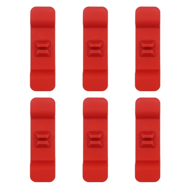Organizador de cables para electrodomésticos de cocina: 6 piezas, color negro, útiles y esenciales para el nuevo hogar