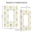 thumbnail image 3 of Haiem White And Gold Geometry Pattern Decorative Wall Plates, 1-Gang 5.0" x3.0", Unbreakable Thermoplastic Faceplate Cover for Decorator Receptacle Outlet & Switch-Style U, 3 of 6