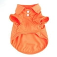 thumbnail image 2 of Walbest Solid Dog Tshirts Shirts Pet Puppy T Shirt Clothes Outfit Apparel Coats Tops (Orange L), 2 of 7