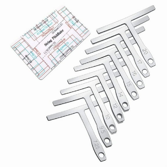 Stainless Steel Radius Gauge Universals Guitar Gauge Luthiers Tool String Height Ruler for Guitar Repair and Maintenance