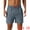Gray, variant on DARING DIVA Men's Elastic Waist Drawstring Mesh Lining Beach Shorts 28 Black