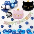 thumbnail image 5 of 1/5pcs Globos Event Animal Cartoon Party Decoration Crown Cat  Balloon Cat Head Foil Balloons Helium Balloon LARGE CAT PINK 1PC, 5 of 7