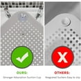 Homelove Durable Rubber Drain Hair Catcher with Suction Cups, for Baths