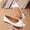White, variant on Viluyesy Womens Ballet Flats, Peep Toe Wide Width Soft Sole Summer Casual Comfortable Sandals Black US8.5