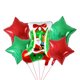 thumbnail image 3 of Juego de 5 globos navideños con forma de Papá Noel, muñeco de nieve, medias para árbol, campanas, globos de helio, decoraciones para fiestas de Navidad de Año Nuevo, juguetes para niños, 3 of 5