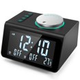 thumbnail image 2 of Fm Radio Reloj Despertador Digital Dual Usb Carga Sleep Timer Termómetro Fm Radio Reloj Copia De Seguridad Para El Hogar Dormitorios matsuzay EL012446-00, 2 of 6