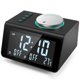 thumbnail image 2 of Fm Radio Reloj Despertador Digital Dual Usb Carga Sleep Timer Termómetro Fm Radio Reloj Copia De Seguridad Para El Hogar Dormitorios Monstrate EL012446-00, 2 of 6