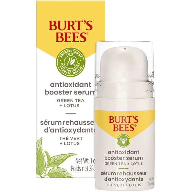 Sérum facial Burt's Bees, té verde, refuerzo antioxidante, 30 ml