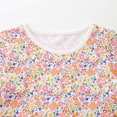 thumbnail image 2 of WIBACKER Toddler Baby Girls Summer Dress Floral Short Sleeve Cotton Casual Sundress Beach Dress for Kids 2-7Y, 2 of 7