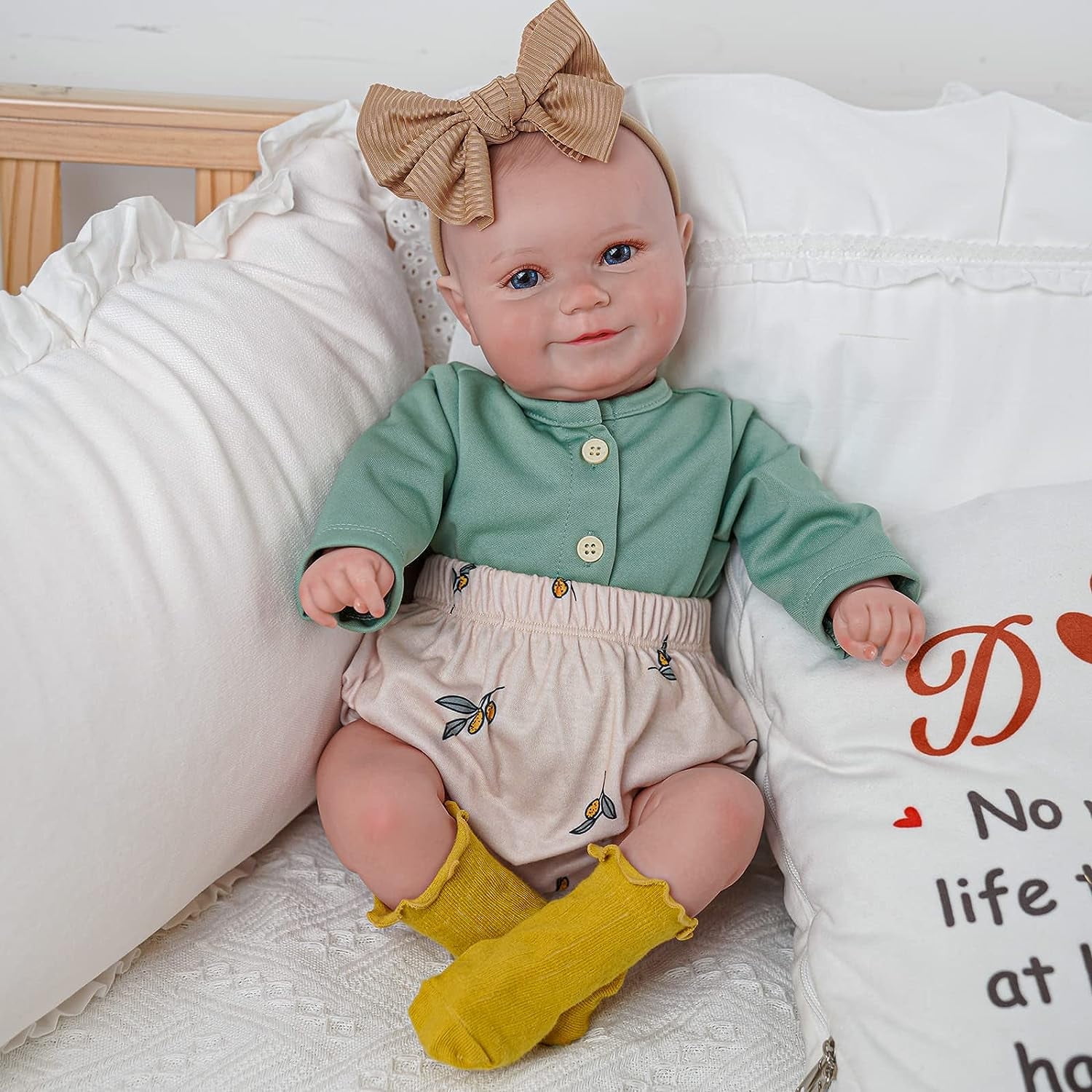 Reborn Baby Dolls, 20Inch Cute Soft Vinyl Realistic-Newborn Baby