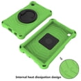 thumbnail image 3 of Allytech Galaxy Tab A7 Lite 8.7 Case 2021 SM-T220 T225, Soft EVA  Case for Kids Rotating Stand Handle Heavy Duty Protective Shockproof Kids Friendly Case Cover for Samsung Galaxy A7 Lite 8.7"-Green, 3 of 7