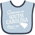 thumbnail image 3 of Inktastic Someone in South Carolina Loves Me Boys or Girls Baby Bib, 3 of 4