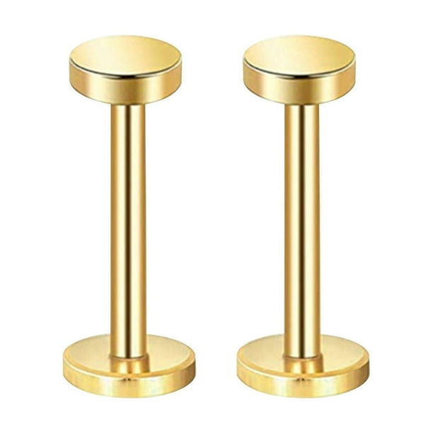Pendientes de Ópalo para Piel Sensible, Tornillos de Flor, Pendientes de Ópalo de 20 G, Pendientes para Perforación de Cartílago, Oro de 3 Mm