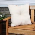 thumbnail image 5 of Sunnydaze 19" x 19" Beige Polyester Square Outdoor Decorative Throw Pillow, 2 Count, 5 of 9