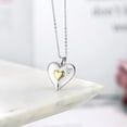 thumbnail image 4 of Gem Stone King 18K Yellow Gold Plated Silver Pendant Round Moissanite (0.10 Cttw), 4 of 5
