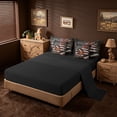 thumbnail image 3 of meiyoeat Boys Football Games 7 Pieces Full Size Bedding Sets For Kids,Vintage American Flag Pattern Full Size Bed in a Bag For Boys,Black Reversible, 3 of 7
