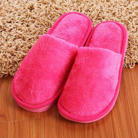 

Long Plush Cotton Slippers Home Indoor Shoes Winter Slippers