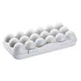 thumbnail image 4 of Caja dnedor huevos / 18 huevos para el de comida plegable del refrigerador del refrigerador Grey 18 Egg Sunnimix Soporte para huevos para refrigerador, 4 of 8