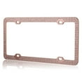 thumbnail image 2 of Triple Row Diamond Rose Gold License Plate Frame, 2 of 3