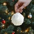 thumbnail image 4 of Large 3.15-Inch White Christmas Foam Ball, Lightweight Ornament for DIY Crafting & Holiday Tree Decor,C, 4 of 7