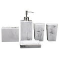 thumbnail image 1 of 5 Pack Bathroom Accessories Set Bathroom White for Countertop, 1 of 8