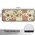 thumbnail image 5 of Kitchen Rugs Sets Of 2,Pioneer Flower Floral Print Pattern Anti Fatigue Kitchen Mat Rugs Non Slip Washable,Decorative Kitchen Floor Mats for Kitchen,Sink,Laundry,17"x47"+17"x47", 5 of 5