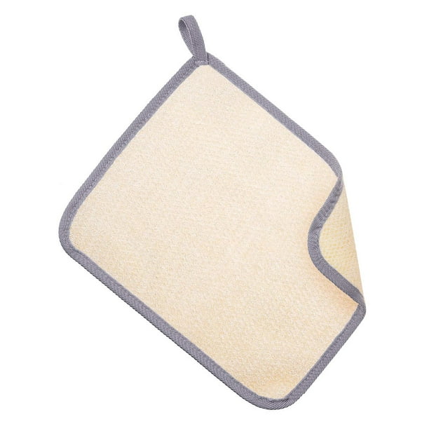 Moyic Limpiador corporal Limpiador simple Accesorio de baño Herramienta de limpieza de piel cómoda Toallita de fregado para baño Blanco Juegos de accesorios de baño Gris
