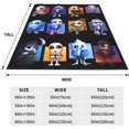 thumbnail image 4 of Un-der_Tale Sans Blanket Soft Warm Flannel Throw Blanket for Bed Sofa Couch Bedroom Living Room Dorm All Season 60"x50", 4 of 6