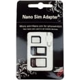 thumbnail image 1 of Nano SIM et Adaptateur de Carte micro SIM pour Téléphone Intelligent, Téléphone Intelligent et Tablette: 4 en 1 Ensemble Complet, Mini Ensemble avec Clicchi cherung, 100% compatible, 1 of 1