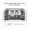 thumbnail image 3 of USB 3.0 HUB with Dual Power Supply Interface 4 Port USB Splitter with Indicator Light For Laptop PC Computer OTG Adapter, 3 of 8