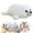 White, variant on CHENjy Soft Cute Realistic Sea Creature Stuffed Animal Plush Toy Huggable Plushies for Kids Birthday Gift Idea