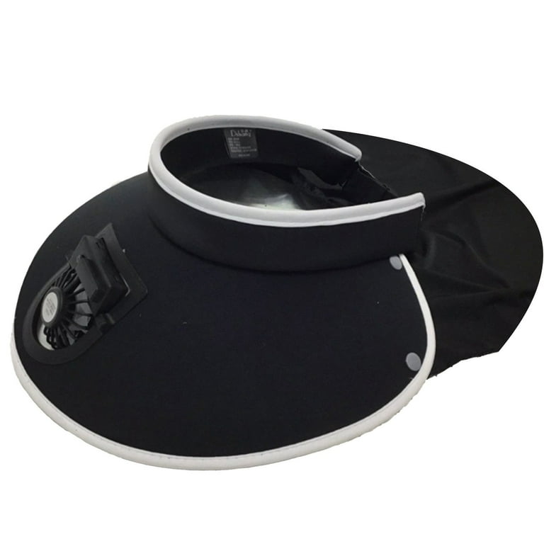 Sun Visors Hat With Fan, Female Style Wide Brimmed Sun  display picture 1