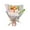 E, variant on Orangide Valentine's Day Hand Knit Bouquet DIY Fake Flower Craft Kit with Instructions Home Decor Gift for Adults