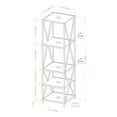 thumbnail image 7 of Woven Paths Charlie Farmhouse 4-Shelf Bookcase, Slate Grey, 7 of 7