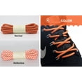thumbnail image 3 of Santimon 2 Pairs Fashion Reflective Shoelace for Canvas Sneakers/ Boots/ Sport Shoes 63" Orange, 3 of 7