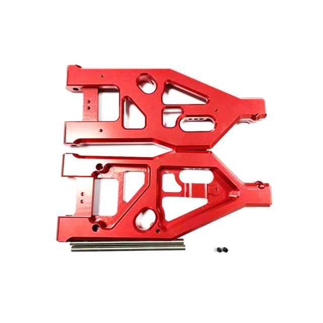 Vogacara Brazo oscilante inferior delantero para Rc ARRMA 1/5 Brazo oscilante inferior delantero Rc ARRMA 1/5 y fácil exquisito Kits de construcción modelo rojo